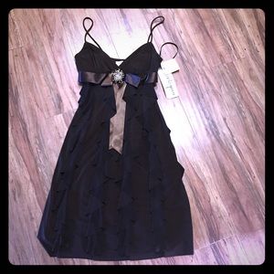 Betsy & Adam dress brown new cocktail 8